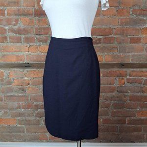 SOLDAlfani Womens Navy High Waist Pencil Skirt Straight Knee Length  Size 12